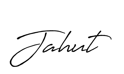 How to make Jahut name signature. Use Antro_Vectra_Bolder style for creating short signs online. This is the latest handwritten sign. Jahut signature style 7 images and pictures png
