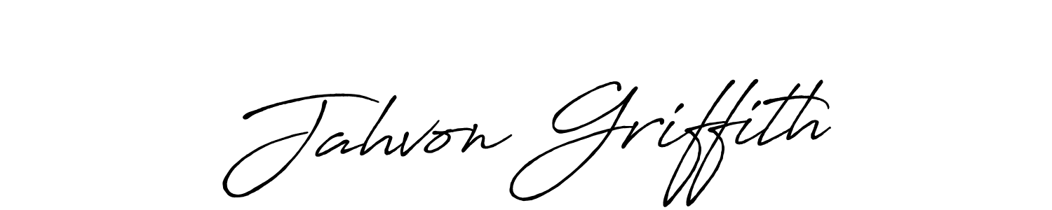 Make a beautiful signature design for name Jahvon Griffith. With this signature (Antro_Vectra_Bolder) style, you can create a handwritten signature for free. Jahvon Griffith signature style 7 images and pictures png