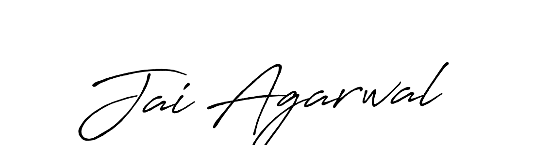 Use a signature maker to create a handwritten signature online. With this signature software, you can design (Antro_Vectra_Bolder) your own signature for name Jai Agarwal. Jai Agarwal signature style 7 images and pictures png