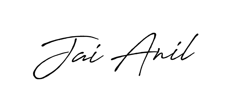 Use a signature maker to create a handwritten signature online. With this signature software, you can design (Antro_Vectra_Bolder) your own signature for name Jai Anil. Jai Anil signature style 7 images and pictures png