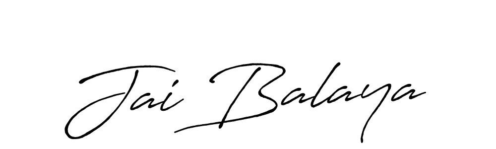 Make a beautiful signature design for name Jai Balaya. With this signature (Antro_Vectra_Bolder) style, you can create a handwritten signature for free. Jai Balaya signature style 7 images and pictures png