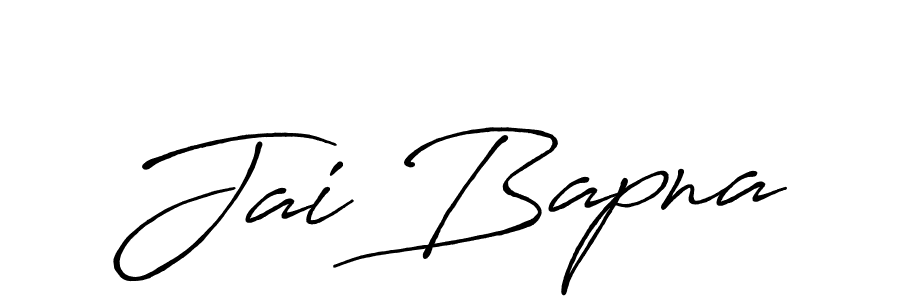 Also we have Jai Bapna name is the best signature style. Create professional handwritten signature collection using Antro_Vectra_Bolder autograph style. Jai Bapna signature style 7 images and pictures png