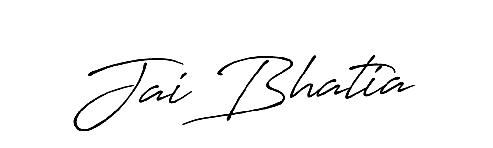 How to make Jai Bhatia signature? Antro_Vectra_Bolder is a professional autograph style. Create handwritten signature for Jai Bhatia name. Jai Bhatia signature style 7 images and pictures png