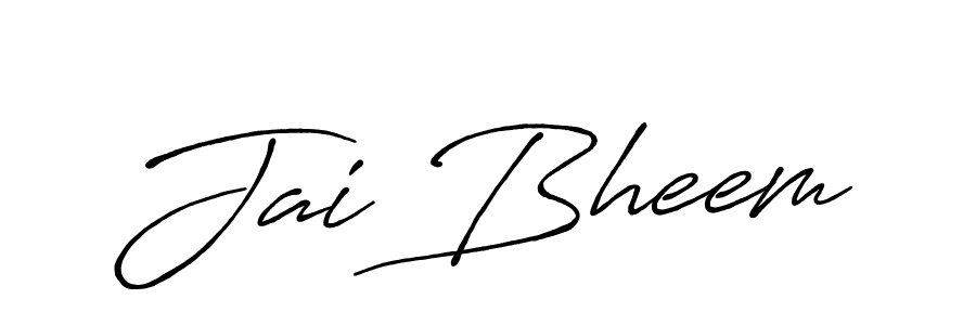 Jai Bheem stylish signature style. Best Handwritten Sign (Antro_Vectra_Bolder) for my name. Handwritten Signature Collection Ideas for my name Jai Bheem. Jai Bheem signature style 7 images and pictures png