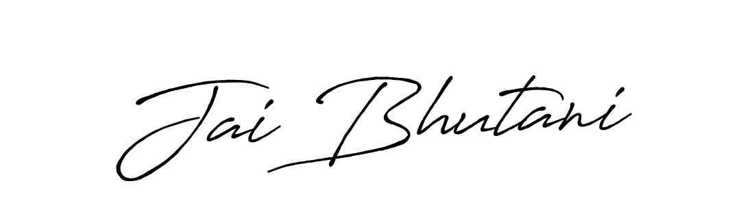 How to make Jai Bhutani signature? Antro_Vectra_Bolder is a professional autograph style. Create handwritten signature for Jai Bhutani name. Jai Bhutani signature style 7 images and pictures png