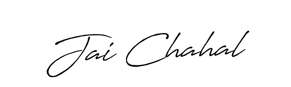 Create a beautiful signature design for name Jai Chahal. With this signature (Antro_Vectra_Bolder) fonts, you can make a handwritten signature for free. Jai Chahal signature style 7 images and pictures png
