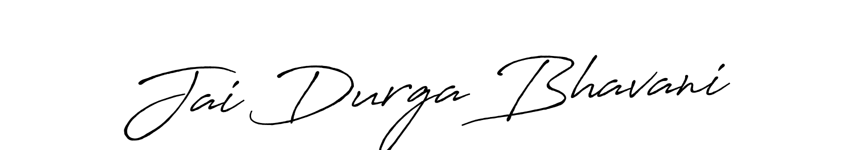 Design your own signature with our free online signature maker. With this signature software, you can create a handwritten (Antro_Vectra_Bolder) signature for name Jai Durga Bhavani. Jai Durga Bhavani signature style 7 images and pictures png