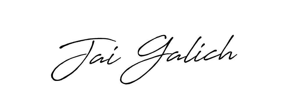 This is the best signature style for the Jai Galich name. Also you like these signature font (Antro_Vectra_Bolder). Mix name signature. Jai Galich signature style 7 images and pictures png