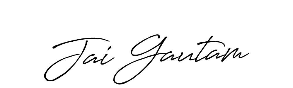 How to make Jai Gautam signature? Antro_Vectra_Bolder is a professional autograph style. Create handwritten signature for Jai Gautam name. Jai Gautam signature style 7 images and pictures png