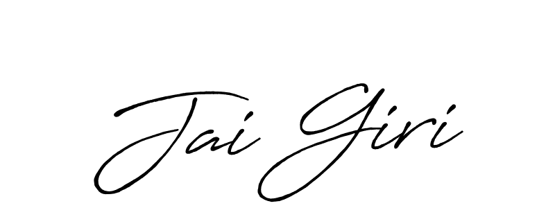 Use a signature maker to create a handwritten signature online. With this signature software, you can design (Antro_Vectra_Bolder) your own signature for name Jai Giri. Jai Giri signature style 7 images and pictures png