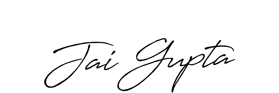Also we have Jai Gupta name is the best signature style. Create professional handwritten signature collection using Antro_Vectra_Bolder autograph style. Jai Gupta signature style 7 images and pictures png