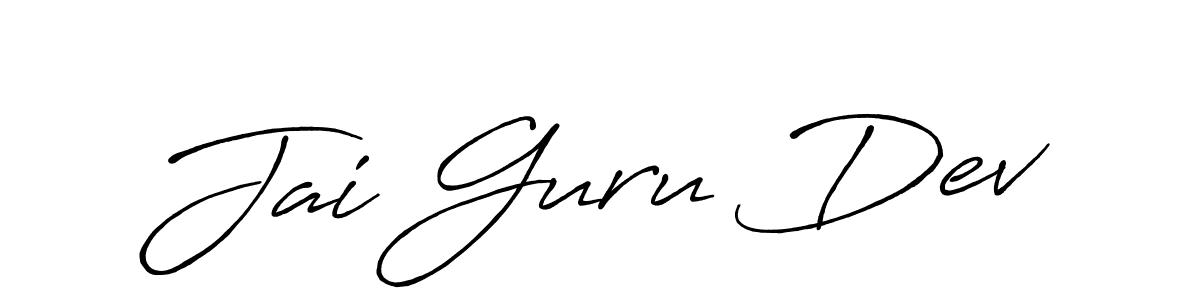 How to make Jai Guru Dev signature? Antro_Vectra_Bolder is a professional autograph style. Create handwritten signature for Jai Guru Dev name. Jai Guru Dev signature style 7 images and pictures png