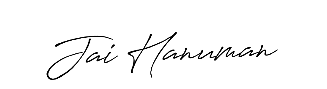 Jai Hanuman stylish signature style. Best Handwritten Sign (Antro_Vectra_Bolder) for my name. Handwritten Signature Collection Ideas for my name Jai Hanuman. Jai Hanuman signature style 7 images and pictures png