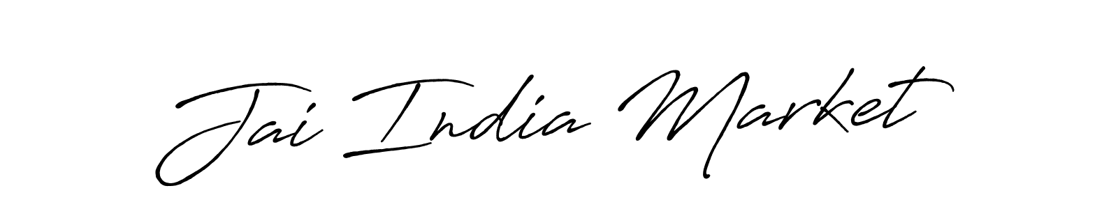 It looks lik you need a new signature style for name Jai India Market. Design unique handwritten (Antro_Vectra_Bolder) signature with our free signature maker in just a few clicks. Jai India Market signature style 7 images and pictures png