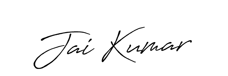 How to make Jai Kumar name signature. Use Antro_Vectra_Bolder style for creating short signs online. This is the latest handwritten sign. Jai Kumar signature style 7 images and pictures png