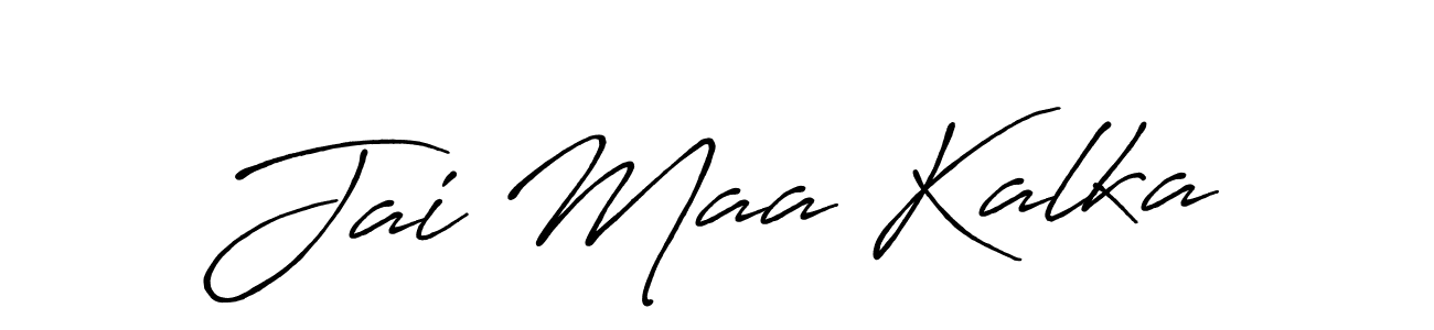 How to make Jai Maa Kalka signature? Antro_Vectra_Bolder is a professional autograph style. Create handwritten signature for Jai Maa Kalka name. Jai Maa Kalka signature style 7 images and pictures png