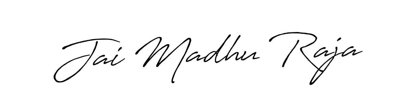 Design your own signature with our free online signature maker. With this signature software, you can create a handwritten (Antro_Vectra_Bolder) signature for name Jai Madhu Raja. Jai Madhu Raja signature style 7 images and pictures png