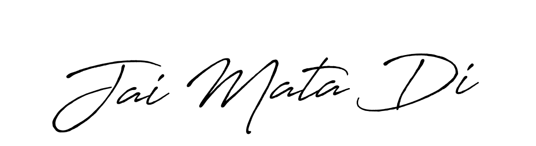 It looks lik you need a new signature style for name Jai Mata Di. Design unique handwritten (Antro_Vectra_Bolder) signature with our free signature maker in just a few clicks. Jai Mata Di signature style 7 images and pictures png