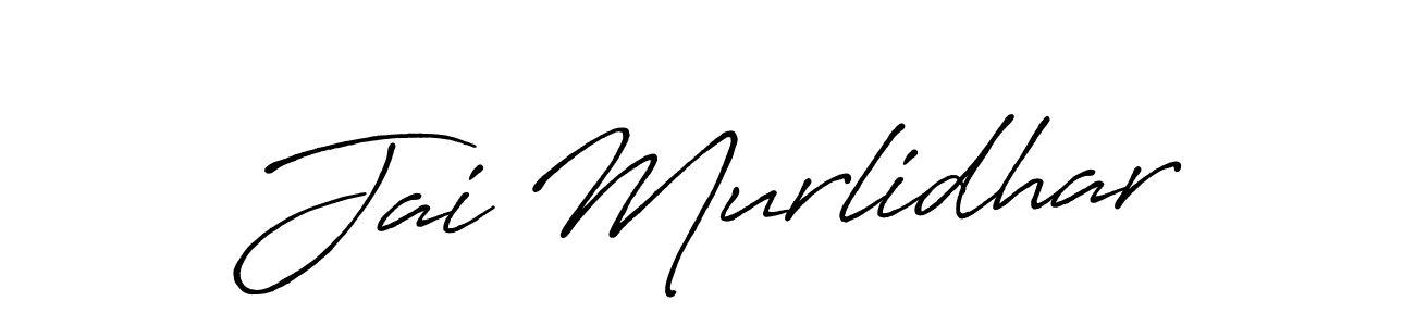 if you are searching for the best signature style for your name Jai Murlidhar. so please give up your signature search. here we have designed multiple signature styles  using Antro_Vectra_Bolder. Jai Murlidhar signature style 7 images and pictures png