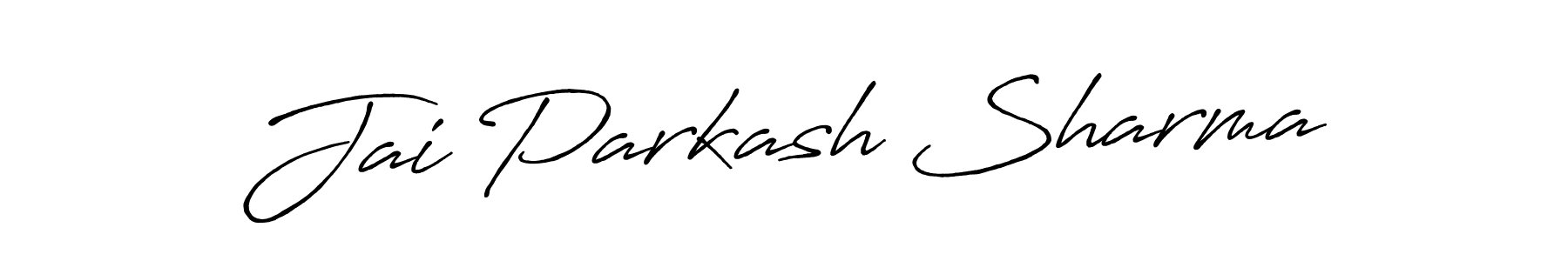 Make a beautiful signature design for name Jai Parkash Sharma. With this signature (Antro_Vectra_Bolder) style, you can create a handwritten signature for free. Jai Parkash Sharma signature style 7 images and pictures png