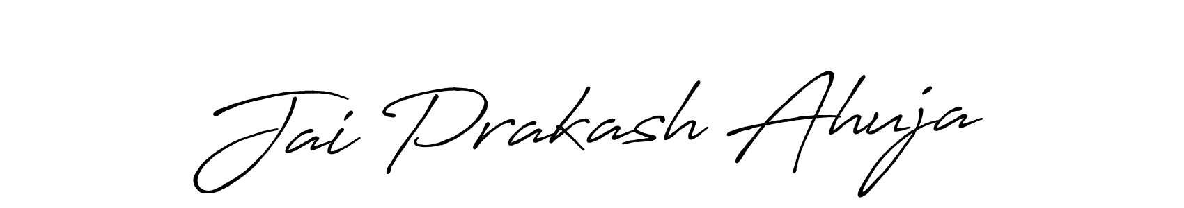 How to make Jai Prakash Ahuja signature? Antro_Vectra_Bolder is a professional autograph style. Create handwritten signature for Jai Prakash Ahuja name. Jai Prakash Ahuja signature style 7 images and pictures png