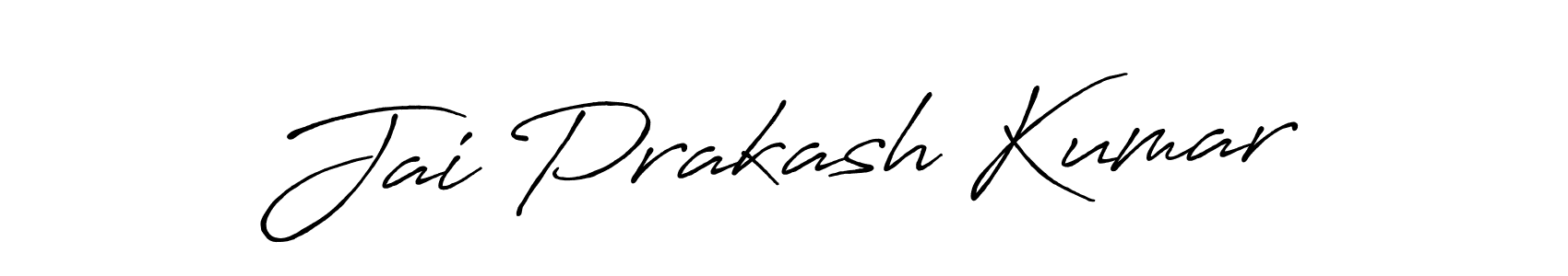 Create a beautiful signature design for name Jai Prakash Kumar. With this signature (Antro_Vectra_Bolder) fonts, you can make a handwritten signature for free. Jai Prakash Kumar signature style 7 images and pictures png