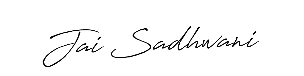 Here are the top 10 professional signature styles for the name Jai Sadhwani. These are the best autograph styles you can use for your name. Jai Sadhwani signature style 7 images and pictures png