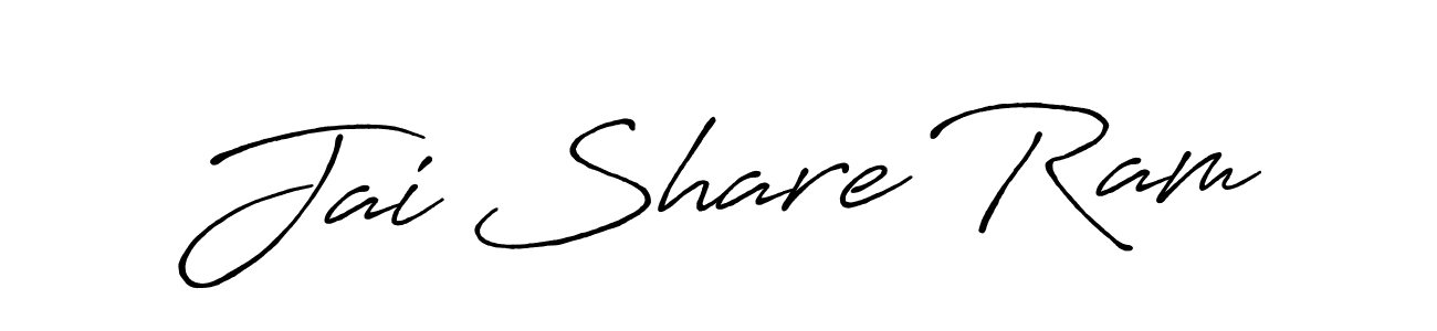 Design your own signature with our free online signature maker. With this signature software, you can create a handwritten (Antro_Vectra_Bolder) signature for name Jai Share Ram. Jai Share Ram signature style 7 images and pictures png