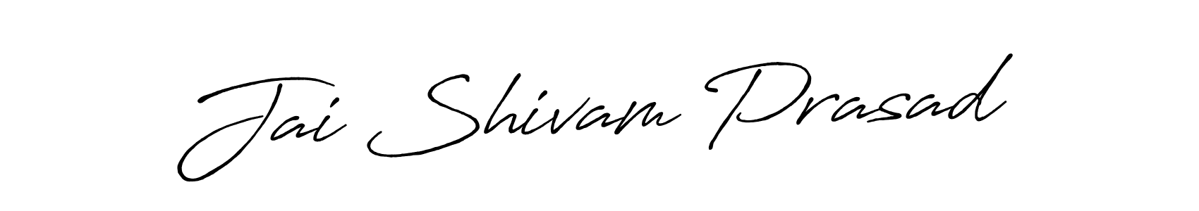 Make a beautiful signature design for name Jai Shivam Prasad. With this signature (Antro_Vectra_Bolder) style, you can create a handwritten signature for free. Jai Shivam Prasad signature style 7 images and pictures png