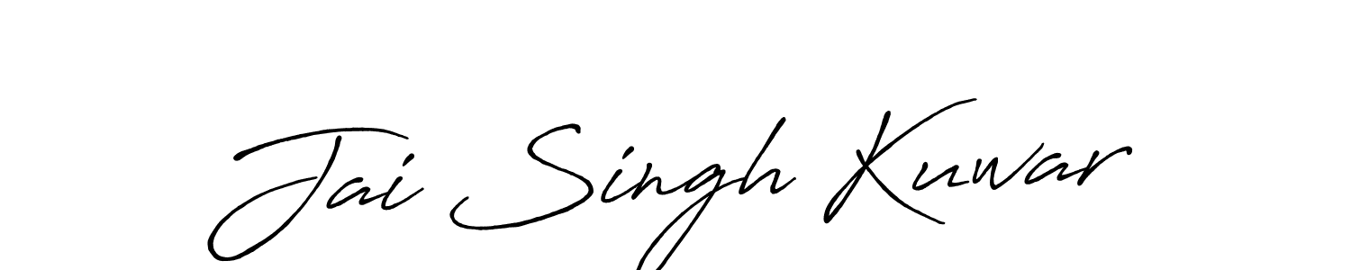 How to make Jai Singh Kuwar signature? Antro_Vectra_Bolder is a professional autograph style. Create handwritten signature for Jai Singh Kuwar name. Jai Singh Kuwar signature style 7 images and pictures png