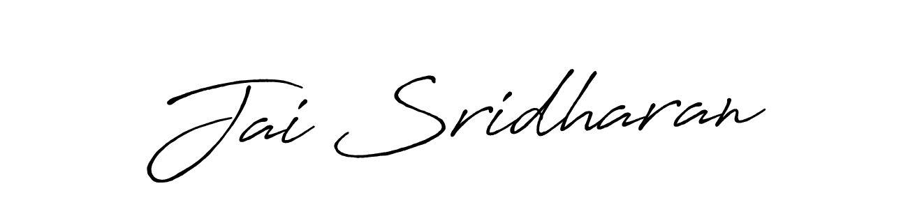 Also we have Jai Sridharan name is the best signature style. Create professional handwritten signature collection using Antro_Vectra_Bolder autograph style. Jai Sridharan signature style 7 images and pictures png