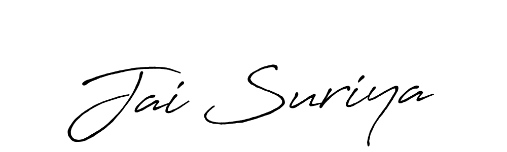 It looks lik you need a new signature style for name Jai Suriya. Design unique handwritten (Antro_Vectra_Bolder) signature with our free signature maker in just a few clicks. Jai Suriya signature style 7 images and pictures png