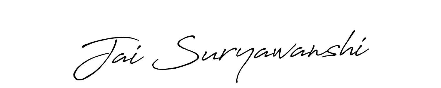 Also we have Jai Suryawanshi name is the best signature style. Create professional handwritten signature collection using Antro_Vectra_Bolder autograph style. Jai Suryawanshi signature style 7 images and pictures png