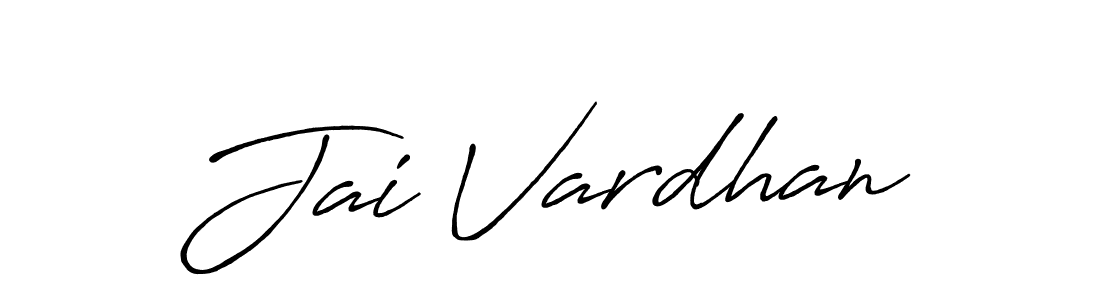 Create a beautiful signature design for name Jai Vardhan. With this signature (Antro_Vectra_Bolder) fonts, you can make a handwritten signature for free. Jai Vardhan signature style 7 images and pictures png