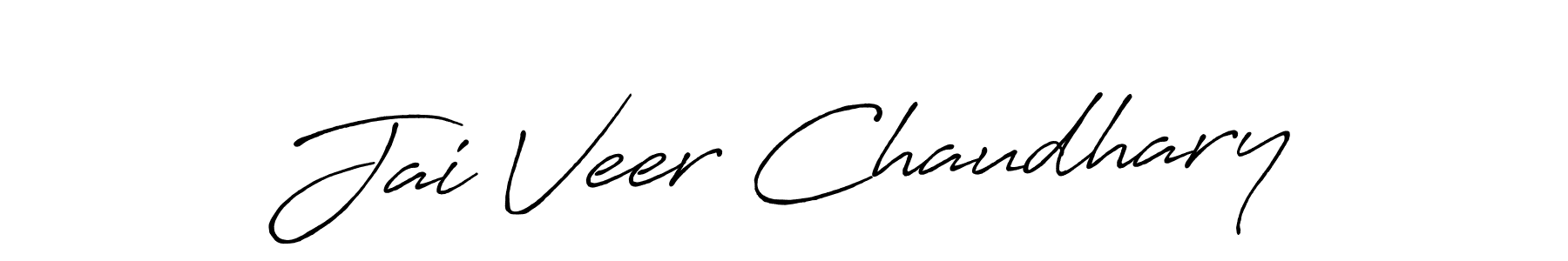 Design your own signature with our free online signature maker. With this signature software, you can create a handwritten (Antro_Vectra_Bolder) signature for name Jai Veer Chaudhary. Jai Veer Chaudhary signature style 7 images and pictures png