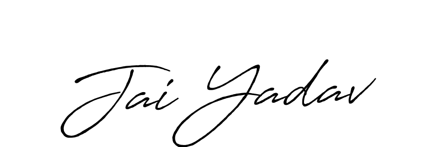 It looks lik you need a new signature style for name Jai Yadav. Design unique handwritten (Antro_Vectra_Bolder) signature with our free signature maker in just a few clicks. Jai Yadav signature style 7 images and pictures png