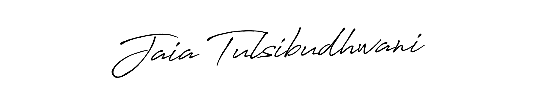 Jaia Tulsibudhwani stylish signature style. Best Handwritten Sign (Antro_Vectra_Bolder) for my name. Handwritten Signature Collection Ideas for my name Jaia Tulsibudhwani. Jaia Tulsibudhwani signature style 7 images and pictures png