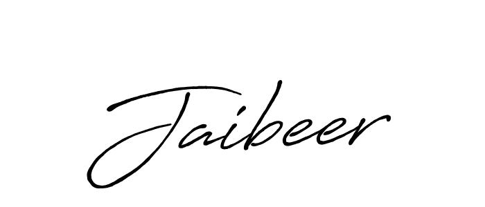Also we have Jaibeer name is the best signature style. Create professional handwritten signature collection using Antro_Vectra_Bolder autograph style. Jaibeer signature style 7 images and pictures png