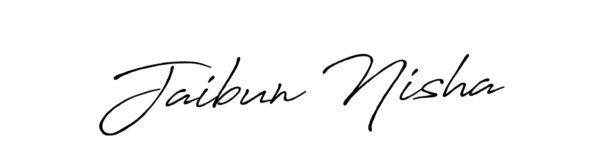 Make a beautiful signature design for name Jaibun Nisha. Use this online signature maker to create a handwritten signature for free. Jaibun Nisha signature style 7 images and pictures png