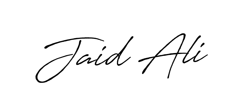 How to make Jaid Ali signature? Antro_Vectra_Bolder is a professional autograph style. Create handwritten signature for Jaid Ali name. Jaid Ali signature style 7 images and pictures png