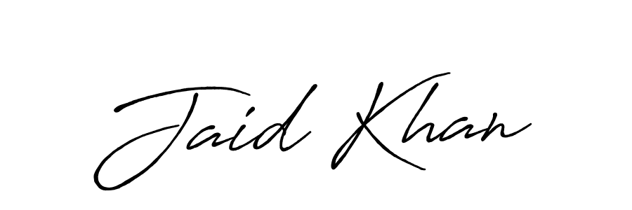 Design your own signature with our free online signature maker. With this signature software, you can create a handwritten (Antro_Vectra_Bolder) signature for name Jaid Khan. Jaid Khan signature style 7 images and pictures png