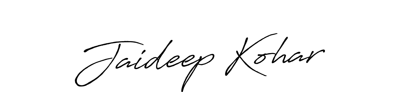 How to make Jaideep Kohar signature? Antro_Vectra_Bolder is a professional autograph style. Create handwritten signature for Jaideep Kohar name. Jaideep Kohar signature style 7 images and pictures png