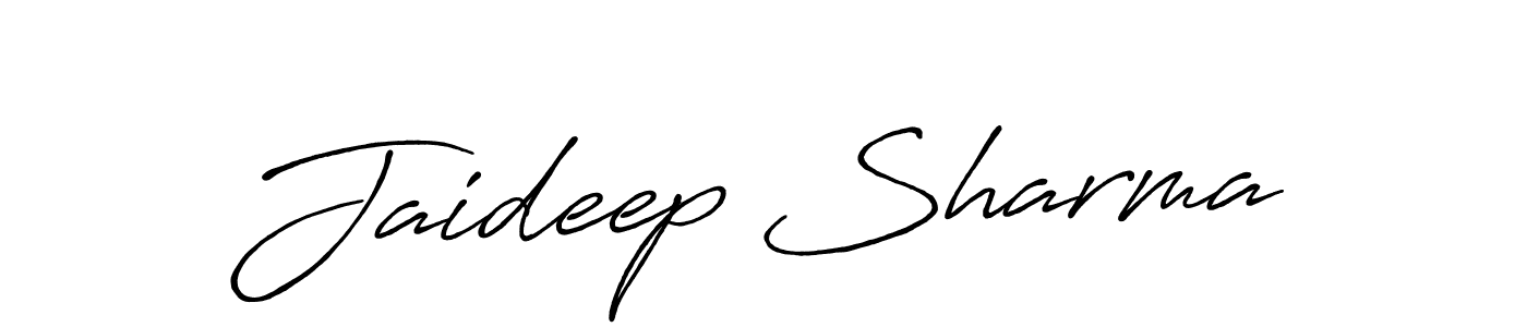 Design your own signature with our free online signature maker. With this signature software, you can create a handwritten (Antro_Vectra_Bolder) signature for name Jaideep Sharma. Jaideep Sharma signature style 7 images and pictures png