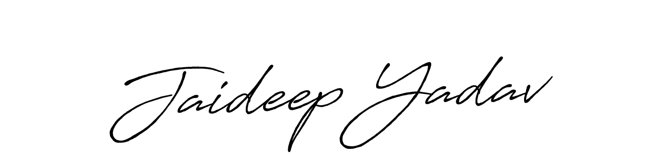 Also we have Jaideep Yadav name is the best signature style. Create professional handwritten signature collection using Antro_Vectra_Bolder autograph style. Jaideep Yadav signature style 7 images and pictures png