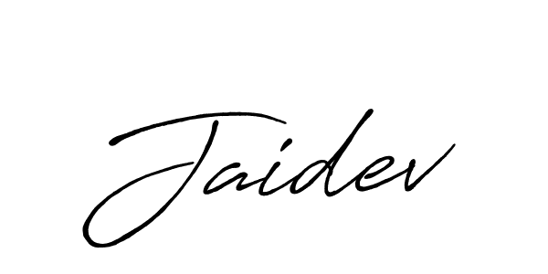 Jaidev stylish signature style. Best Handwritten Sign (Antro_Vectra_Bolder) for my name. Handwritten Signature Collection Ideas for my name Jaidev. Jaidev signature style 7 images and pictures png