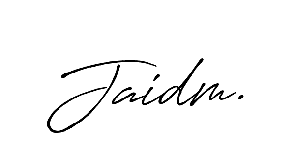 Also we have Jaidm. name is the best signature style. Create professional handwritten signature collection using Antro_Vectra_Bolder autograph style. Jaidm. signature style 7 images and pictures png