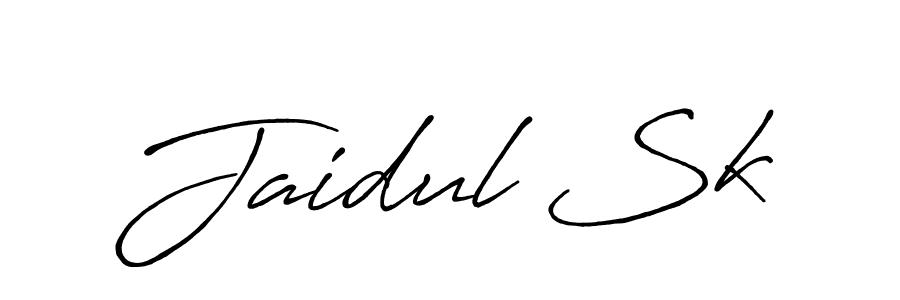 Make a short Jaidul Sk signature style. Manage your documents anywhere anytime using Antro_Vectra_Bolder. Create and add eSignatures, submit forms, share and send files easily. Jaidul Sk signature style 7 images and pictures png