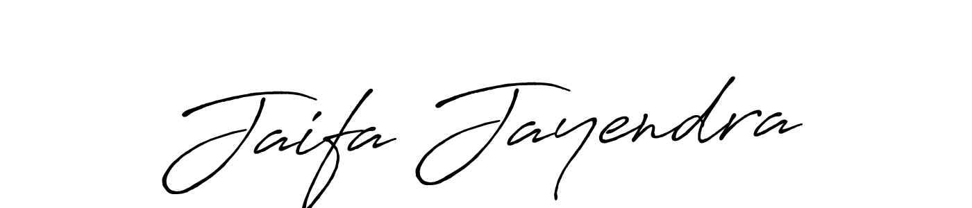 How to make Jaifa Jayendra name signature. Use Antro_Vectra_Bolder style for creating short signs online. This is the latest handwritten sign. Jaifa Jayendra signature style 7 images and pictures png