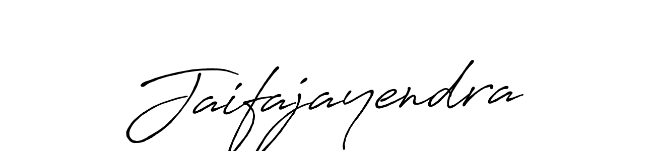 How to make Jaifajayendra name signature. Use Antro_Vectra_Bolder style for creating short signs online. This is the latest handwritten sign. Jaifajayendra signature style 7 images and pictures png