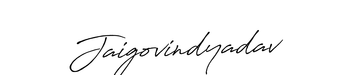 Also we have Jaigovindyadav name is the best signature style. Create professional handwritten signature collection using Antro_Vectra_Bolder autograph style. Jaigovindyadav signature style 7 images and pictures png